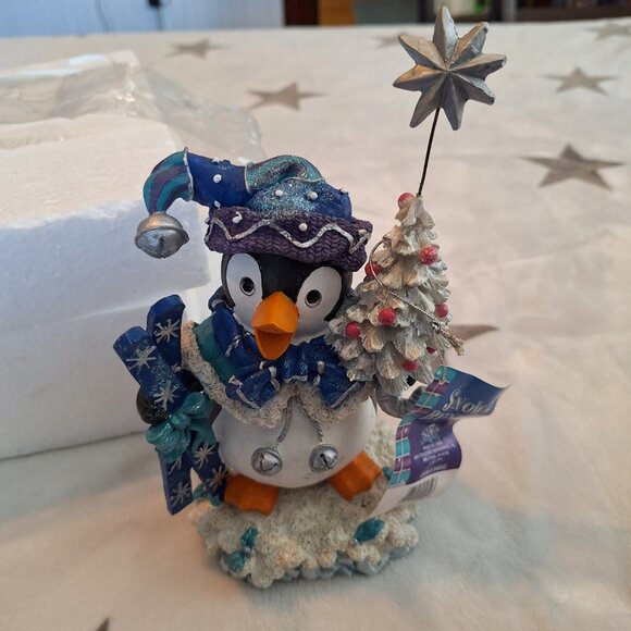 Snow Bundles Ski Penguin Stocking Holder Heavy Two Piece Christmas Winter Sports - Picture 4 of 10